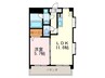オータム レーベン 1LDKの間取り