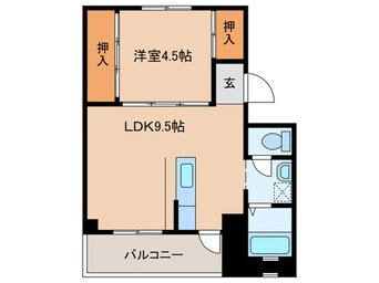 間取図 ビレッジハウス姪浜４号棟