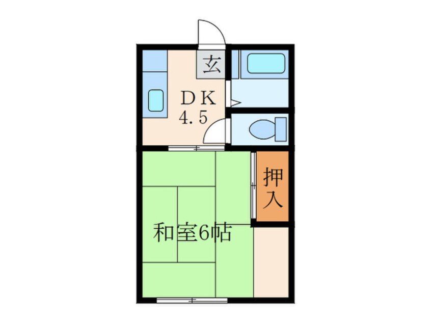 間取図 ヤングハイツ三郎丸