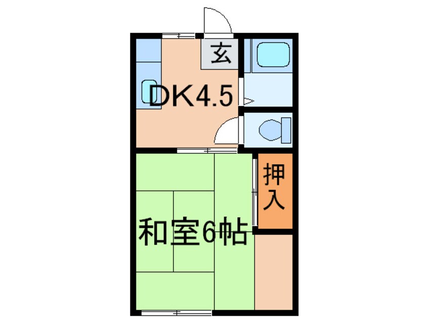 間取図 ヤングハイツ三郎丸