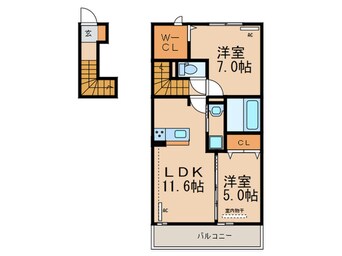 間取図 La・famille B棟