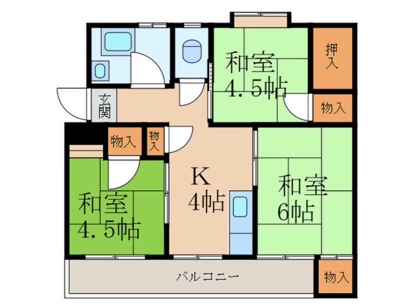 間取図 森田マンションＮｏ２