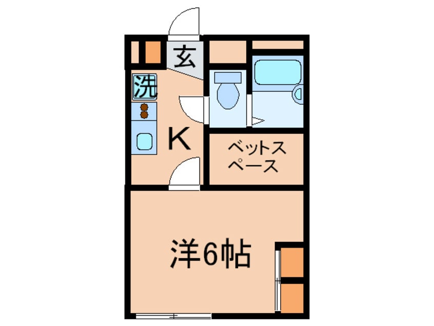 間取図 レオパレスソレ－ユ萩崎