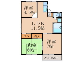 間取図 ファミール楽市Ⅱ