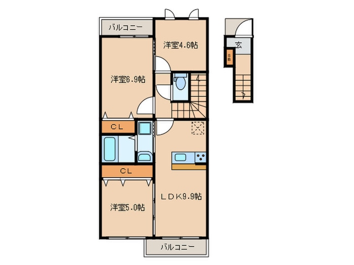 間取り図 ヴェールフォンセ若久