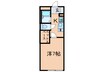 レオパレスサラバンド 1Kの間取り