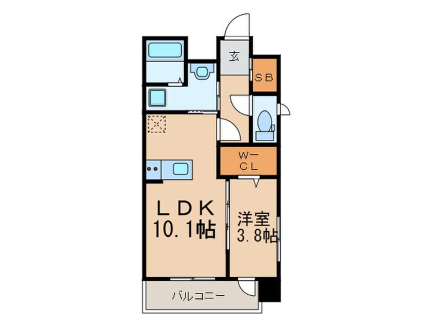 間取図 Ｒ‘ｓレジデンス美野島