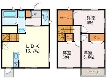 間取図 Bluhen　Hause那珂Ⅲ