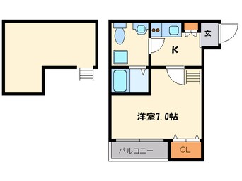 間取図 ボナール箱崎駅東