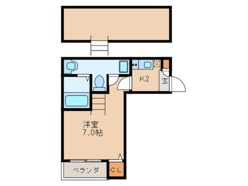 間取図 ボナール箱崎駅東