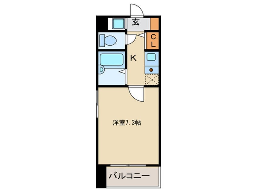 間取図 ﾌｧｰﾈｽﾄｱｳﾞｧﾝﾃｨ大濠（401）