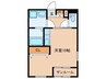 扶桑ホール永利 1Rの間取り