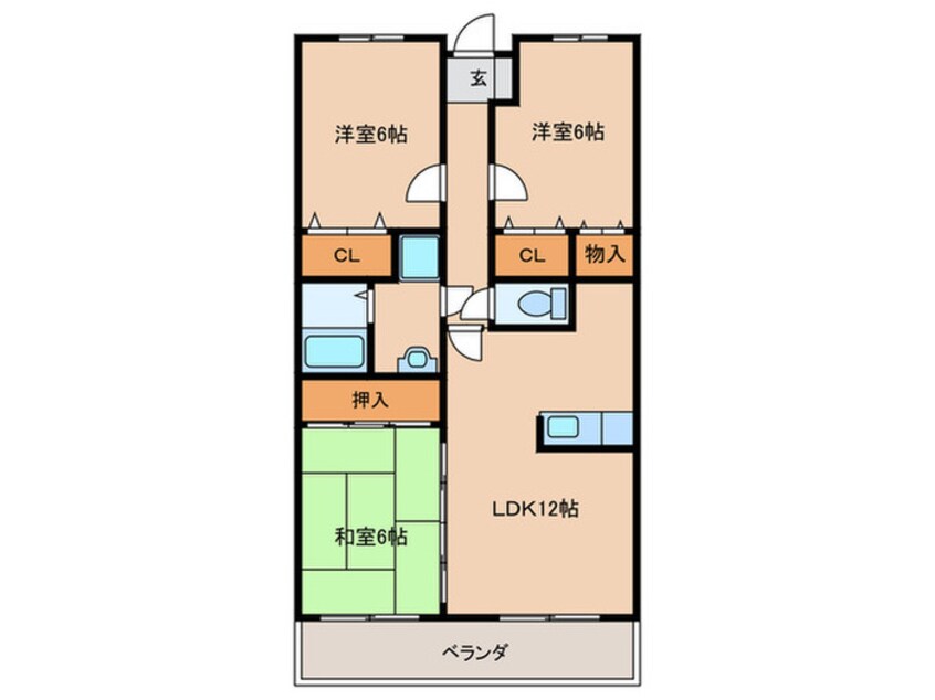 間取図 シーナ２１大野城