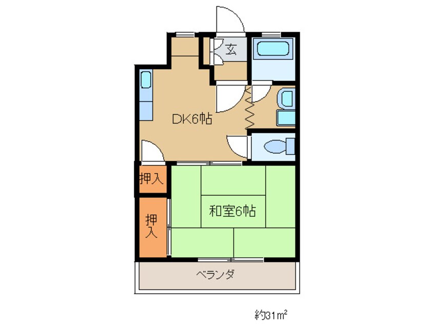 間取図 ワコウハイツ