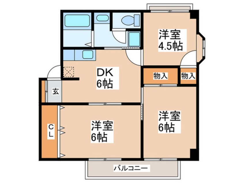 間取図 エクセレントハイツ２