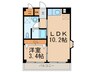アスピラシオンステラ前原 1LDKの間取り