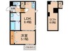 Pilina小郡 1LDKの間取り