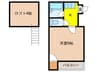 レディバッグ六本松 1Kの間取り