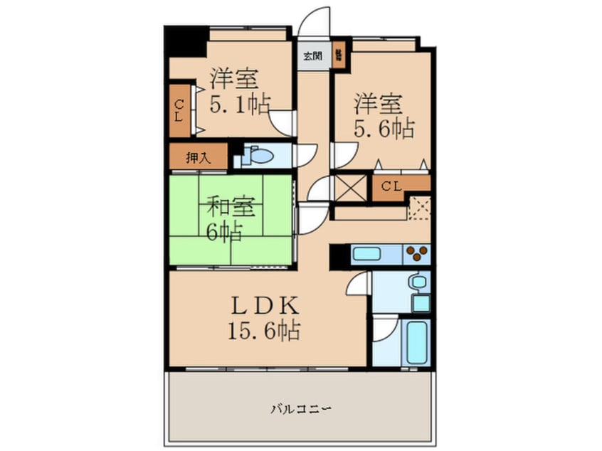 間取図 ＮｅｗＧａｅａ四季彩の丘Ｂ棟