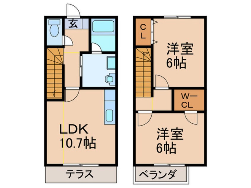 間取図 ルミエ－ル南町