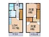 ルミエ－ル南町 2LDKの間取り