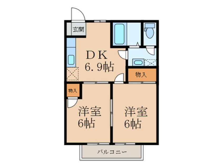 間取図 カルム太刀浦