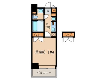 間取図 ﾀﾞｲﾅｺ-ﾄｴｽﾀﾃﾞｨｵ大濠公園Ⅱ(302)