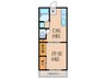 王子ハイツ 1DKの間取り