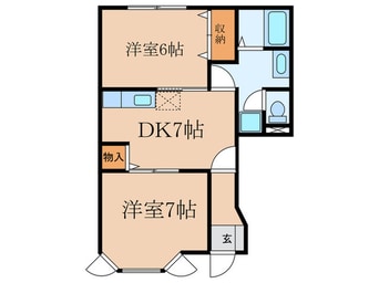 間取図 グロワ－ルＫ