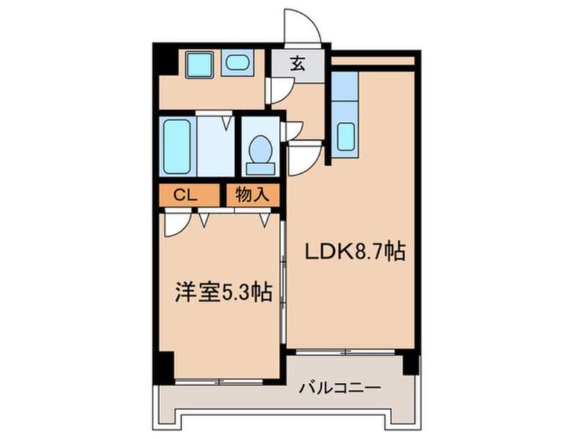 間取図 ラグ・フラットＳ