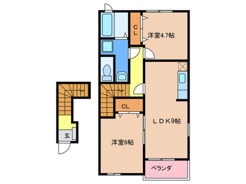 間取図 カルム・ヴィラⅠ