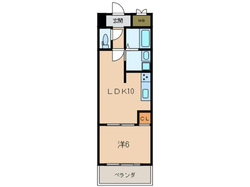 間取図 エルザビル馬借47