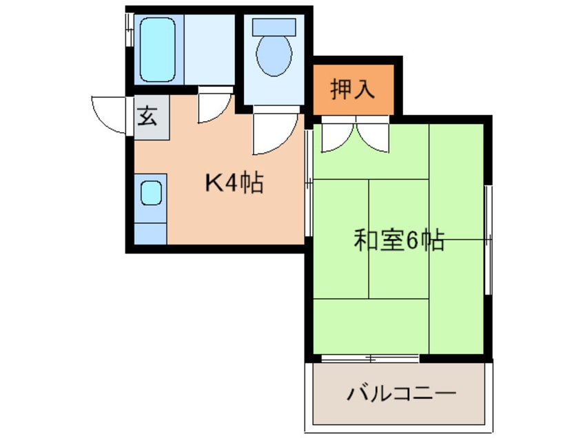 間取図 コーポ和白 Ａ