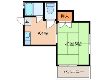 間取図 コーポ和白 Ａ