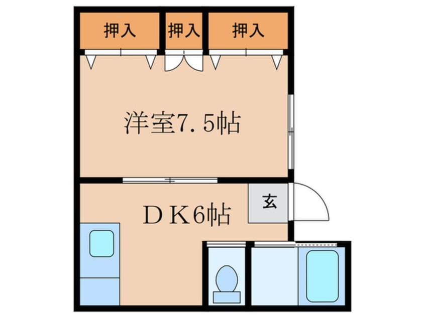 間取図 コ－ポ西鞘ヶ谷