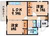 Ｂｅｌｔａ 2LDKの間取り