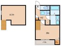 ヴィラ福工大前の間取図