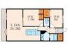 レイ・ブリック若園 2LDKの間取り