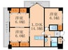 レイ・ブリック若園 3LDKの間取り