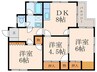 市瀬ビル 3DKの間取り