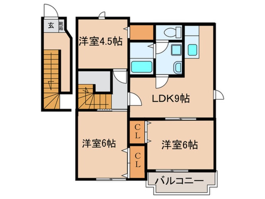 間取図 キングスコ－トＢ