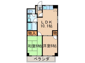 間取図 ﾙﾐﾅｽ空港前