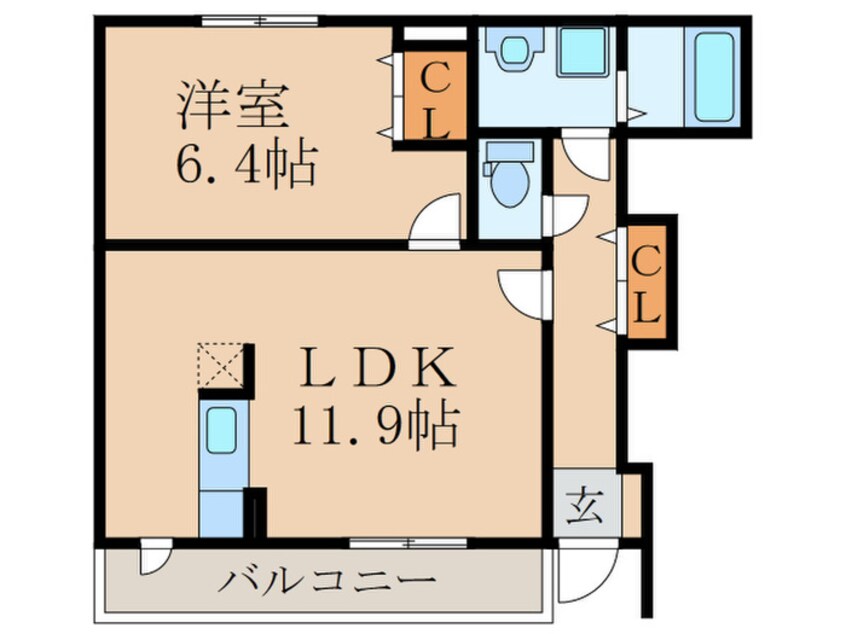 間取図 グレイス・Ｅ Ⅰ