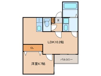 間取図 仮)天神山２丁目AP