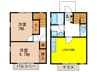 パインクレスト弐番館 2LDKの間取り
