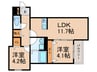仮)高宮３丁目AP 2LDKの間取り