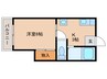 ﾌﾞﾙｰﾙｰﾌ 1Kの間取り