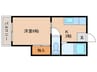 ﾌﾞﾙｰﾙｰﾌ 1Kの間取り