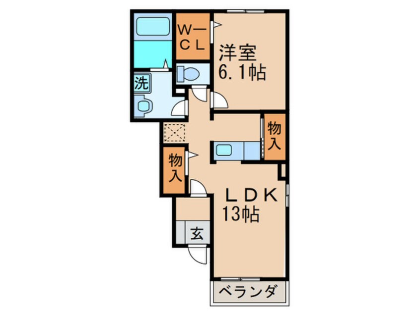 間取図 ヒルズ白浜Ⅰ