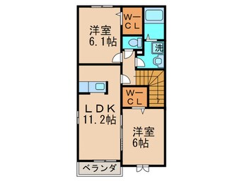間取図 ヒルズ白浜Ⅰ